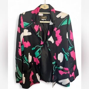 Women's Floral Jacket & Skirt Set